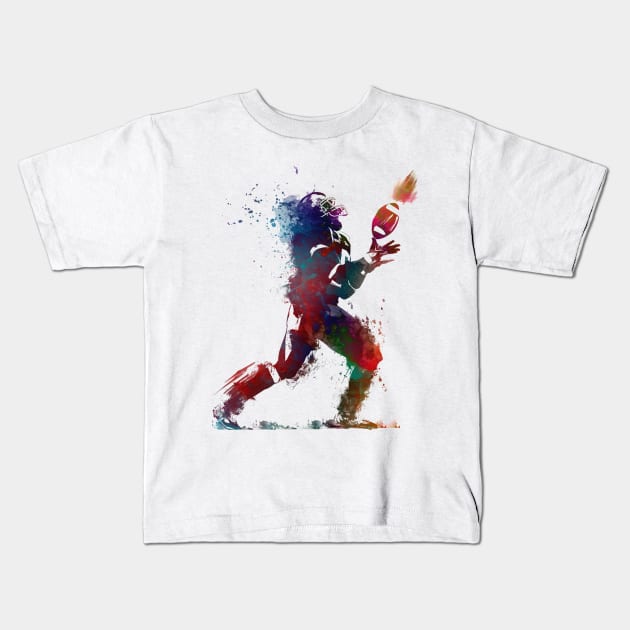 American football player #football #sport Kids T-Shirt by JBJart